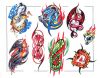 colored dragon tats design